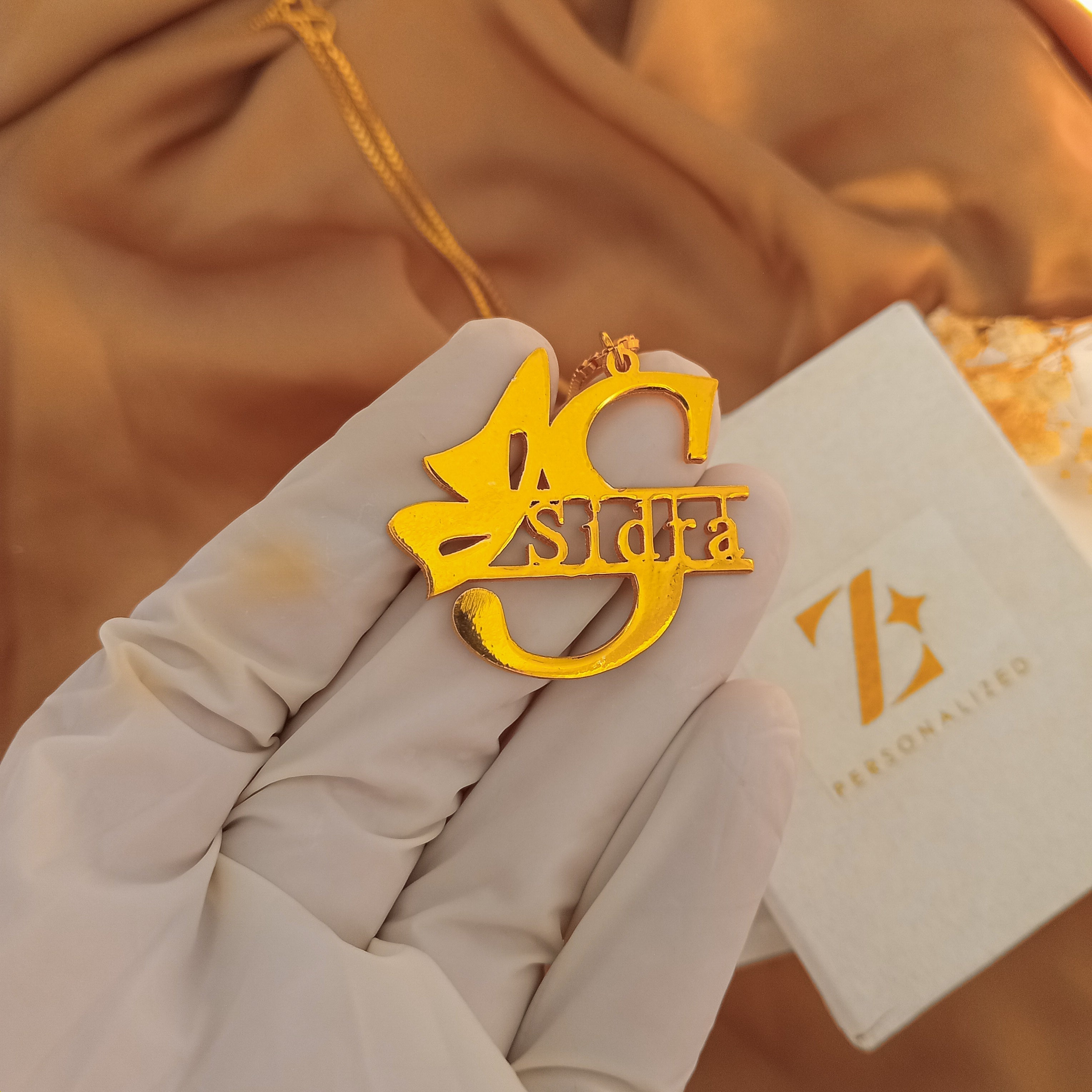 Big Initial Personalised Name Necklace