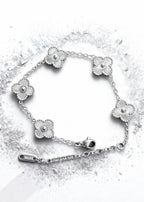 Silver Clover Bracelet "Adjustable"