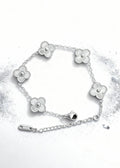 Silver Clover Bracelet "Adjustable"