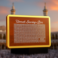 Umrah Saving Box – Wooden Umrah Saving Box – 280 Days Savings Plan – Islamic Halal Money Jar for Hajj & Umrah – Daily Pilgrimage Savings Tracker – Gift for Muslims Money Saving Box