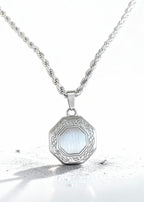 Octagon Greek Pendant "Adjustable Chain"