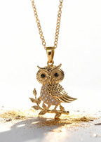 Guardian Owl Pendant "Adjustable Chain"
