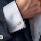 Initial Name Cufflinks Pair For Men