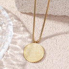 Ayat-Ul-Kursi Medallion Pendant Necklace For Men & Women (Gold Plated)